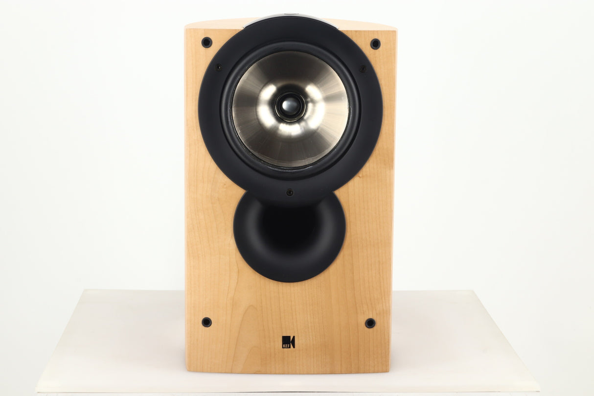 KEF IQ3 Standmount Speakers - Maple