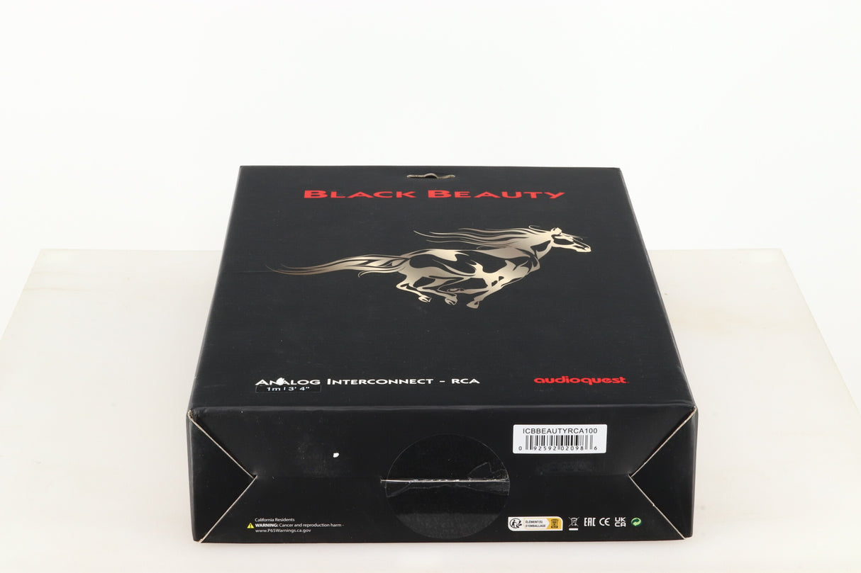 Audioquest Black Beauty Interconnect Cable RCA-RCA 1.0m Pair