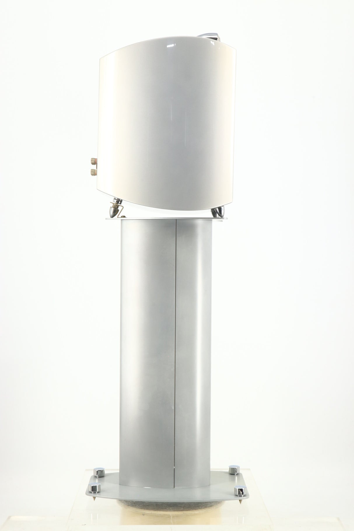 KEF XQ One Loudspeakers - Silver & Stands