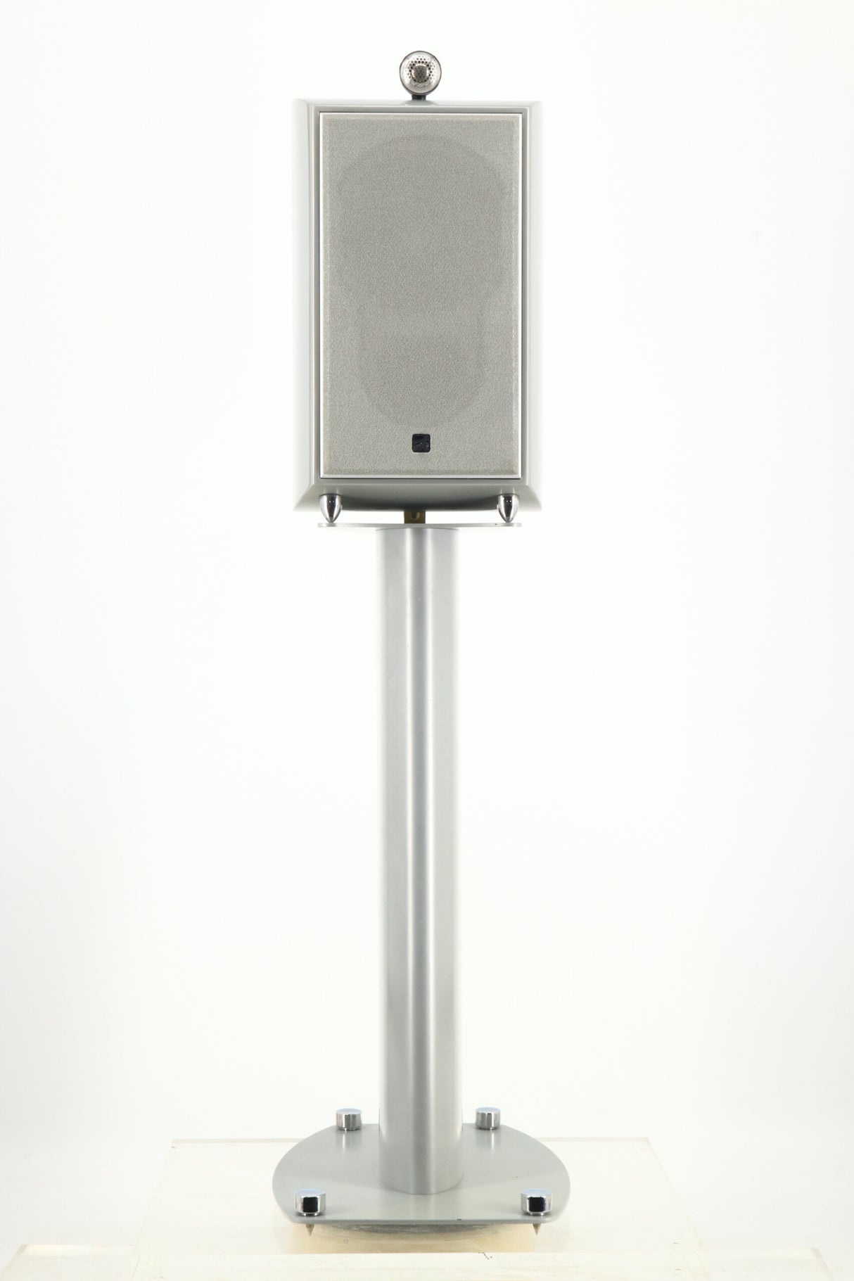 KEF XQ One Loudspeakers - Silver & Stands