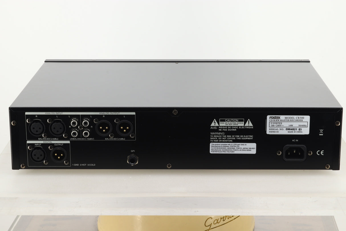 Fostex CR500 CD Recorder - Black