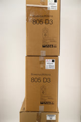 B&W 805 D3 Loudspeakers & Stands - Black