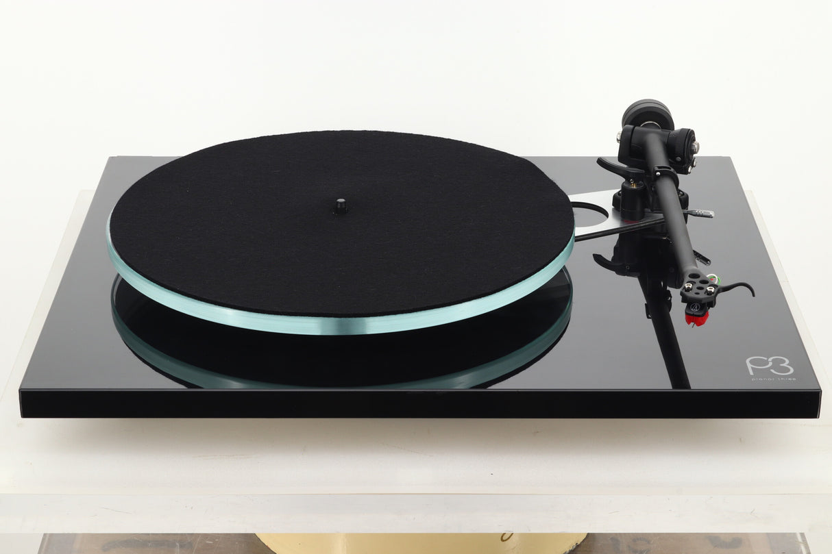 Rega Planar 3 Turntable / AT VM95ML Cartridge - Black Gloss