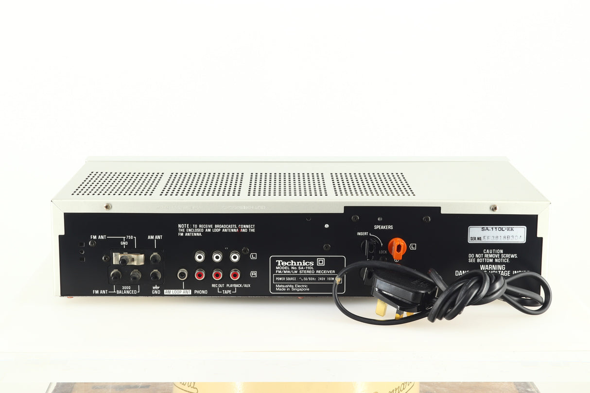 Technics SA-110L FM/AM Stereo Receiver - Silver
