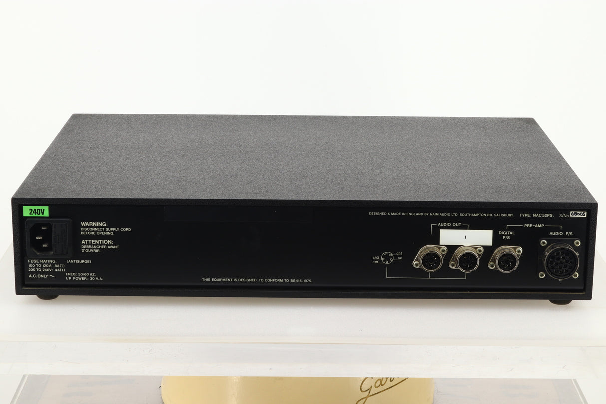 Naim NAC 52 Pre Amplifier (1993) / NAC 52PS Power Supply (1990)