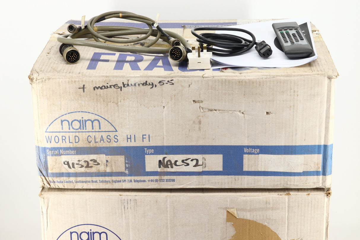 Naim NAC 52 Pre Amplifier (1993) / NAC 52PS Power Supply (1990)