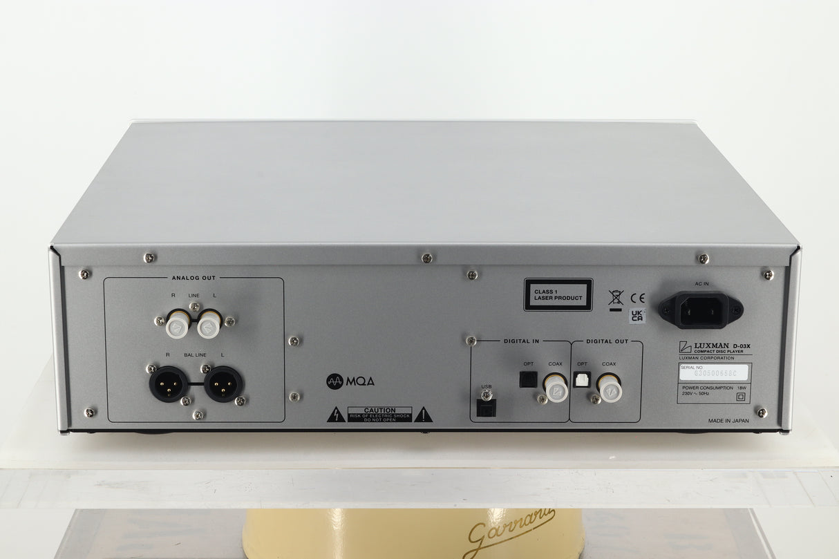 Luxman D-03X CD Player - Aluminium Silver