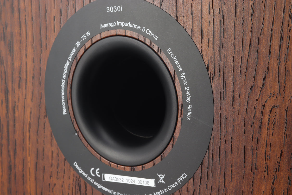 Q Acoustics 3030i Standmount Speakers - English Walnut