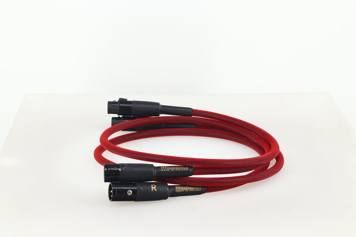 Audiomica RHOD Reference Red Series XLR-XLR Interconnect Cables 1.0m Pair