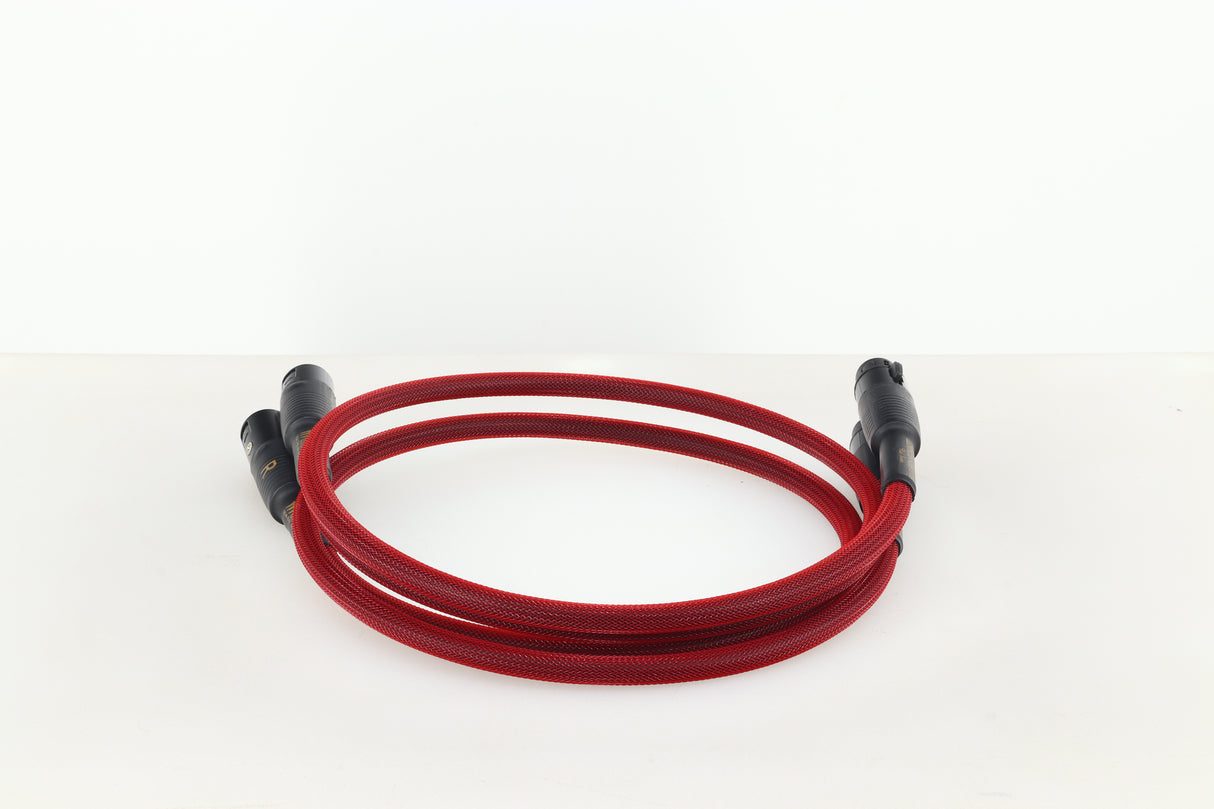 Audiomica RHOD Reference Red Series XLR-XLR Interconnect Cables 1.0m Pair