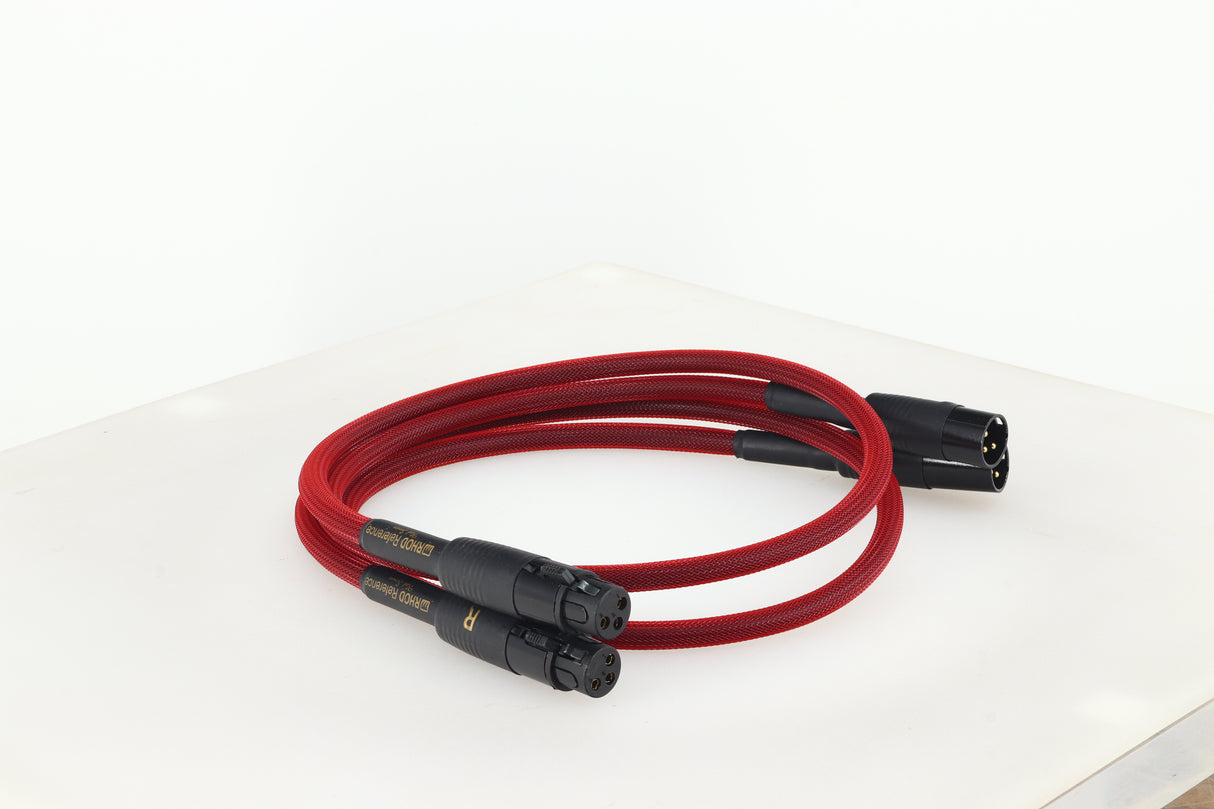 Audiomica RHOD Reference Red Series XLR-XLR Interconnect Cables 1.0m Pair