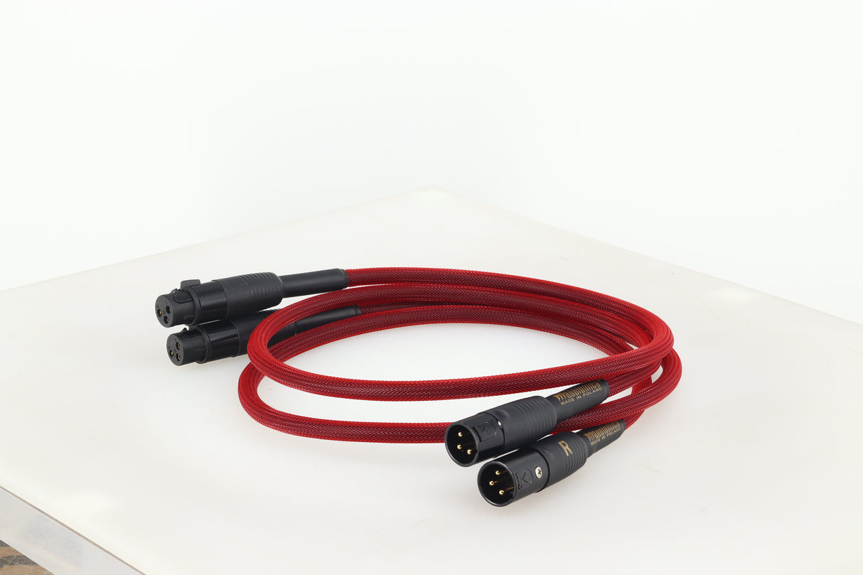 Audiomica RHOD Reference Red Series XLR-XLR Interconnect Cables 1.0m Pair