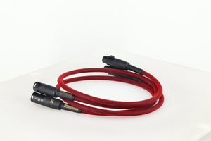 Audiomica RHOD Reference Red Series XLR-XLR Interconnect Cables 1.0m Pair