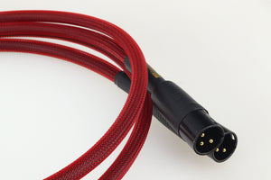 Audiomica RHOD Reference Red Series XLR-XLR Interconnect Cables 1.0m Pair
