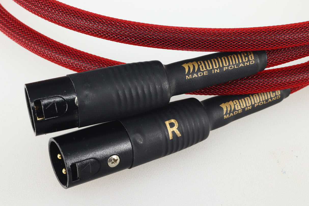 Audiomica RHOD Reference Red Series XLR-XLR Interconnect Cables 1.0m Pair