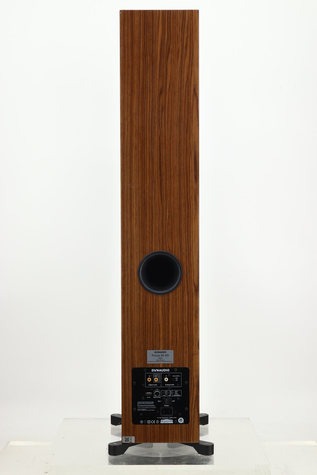 Dynaudio Focus 30 XD Active Floorstanding Speakers - High Gloss Walnut