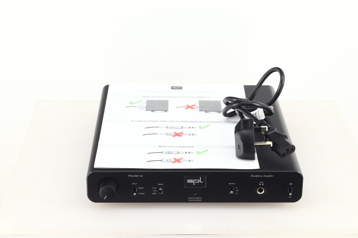 SPL Phonitor SE Headphone Amplifier - Black
