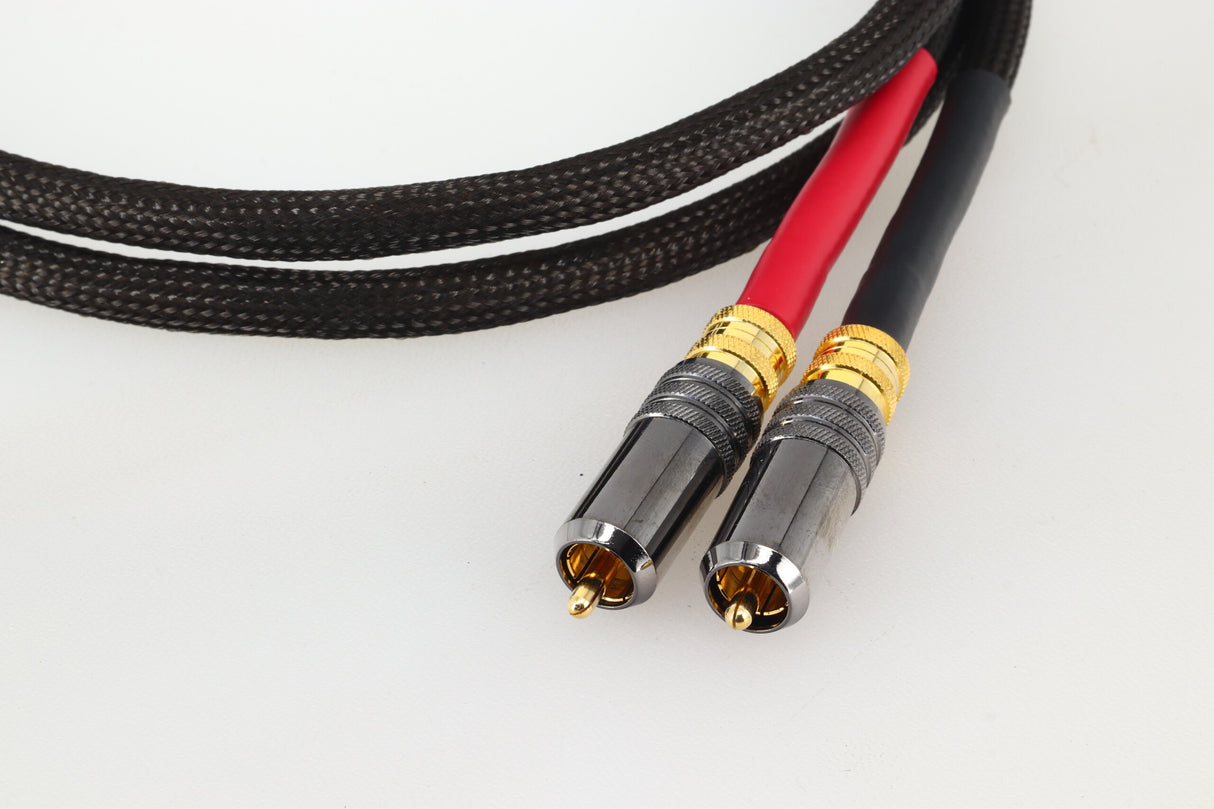 Tellurium Q Black II 1.0m Pair RCA Interconnect Cables