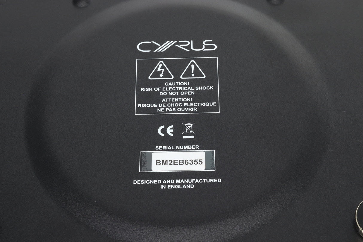 Cyrus CDt Compact Disc Transport - Brushed Black