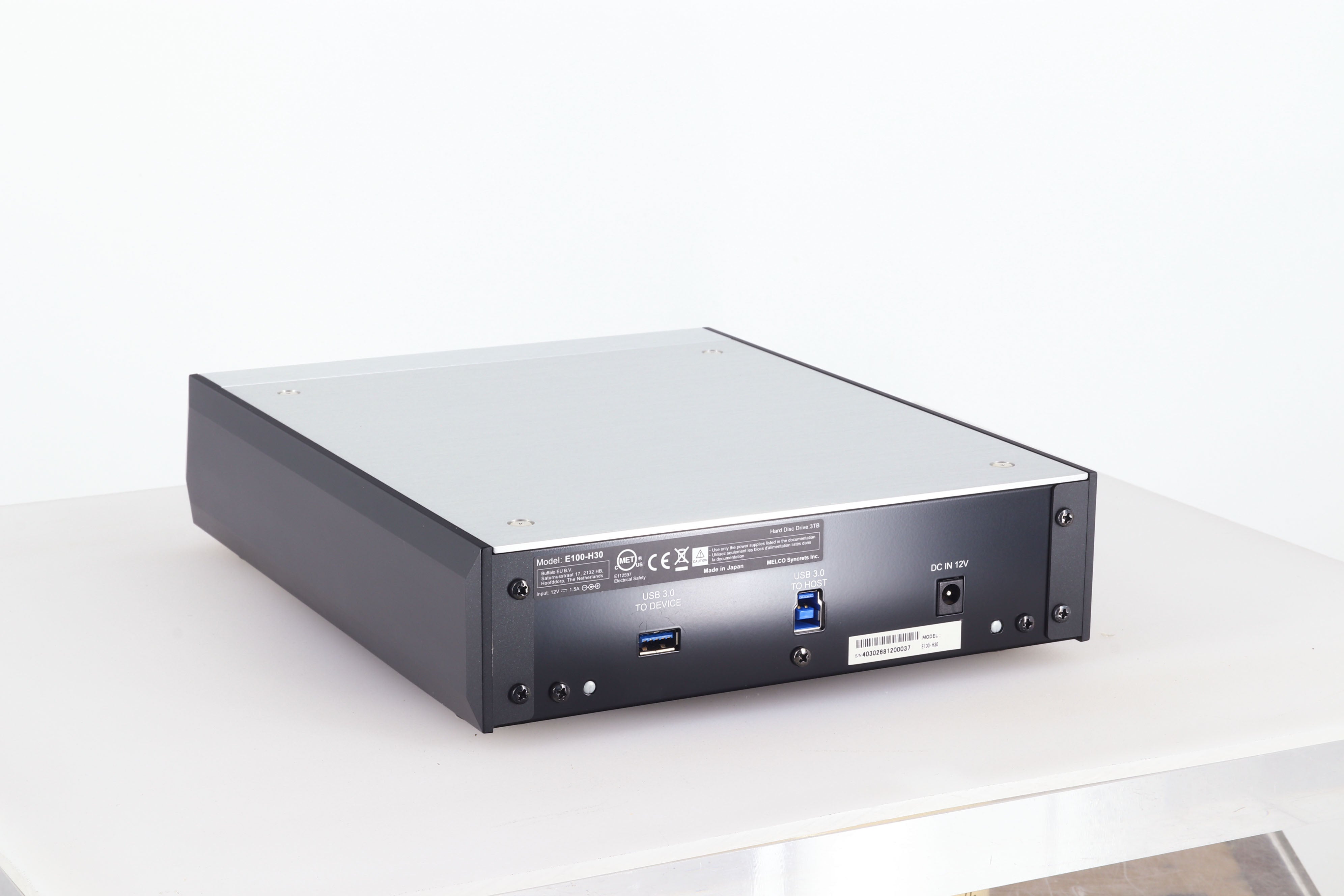 Melco E100 Hard Drive Storage - Silver