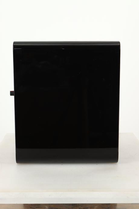 Side view of a used Acoustic Energy AE1 Active Standmount Speakers in Black Piano Lacquer finish