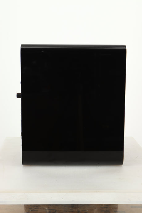 Side view of a used Acoustic Energy AE1 Active Standmount Speakers in Black Piano Lacquer finish