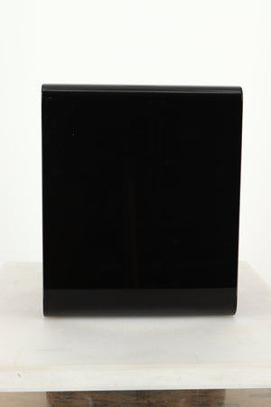 Side view of a used Acoustic Energy AE1 Active Standmount Speakers in Black Piano Lacquer finish