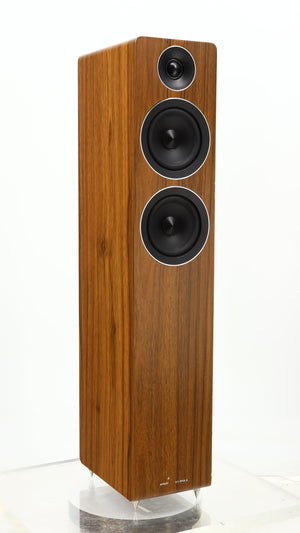Front left angle of a used Acoustic Energy AE109 Series Floorstanding Speaker in a walnut finish