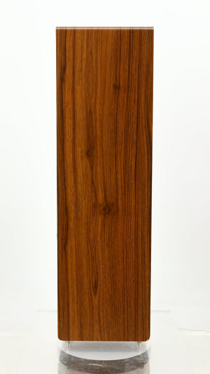 Right side view of a used Acoustic Energy AE109 Series Floorstanding Speaker in a walnut finish