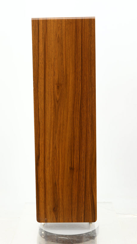Right side view of a used Acoustic Energy AE109 Series Floorstanding Speaker in a walnut finish