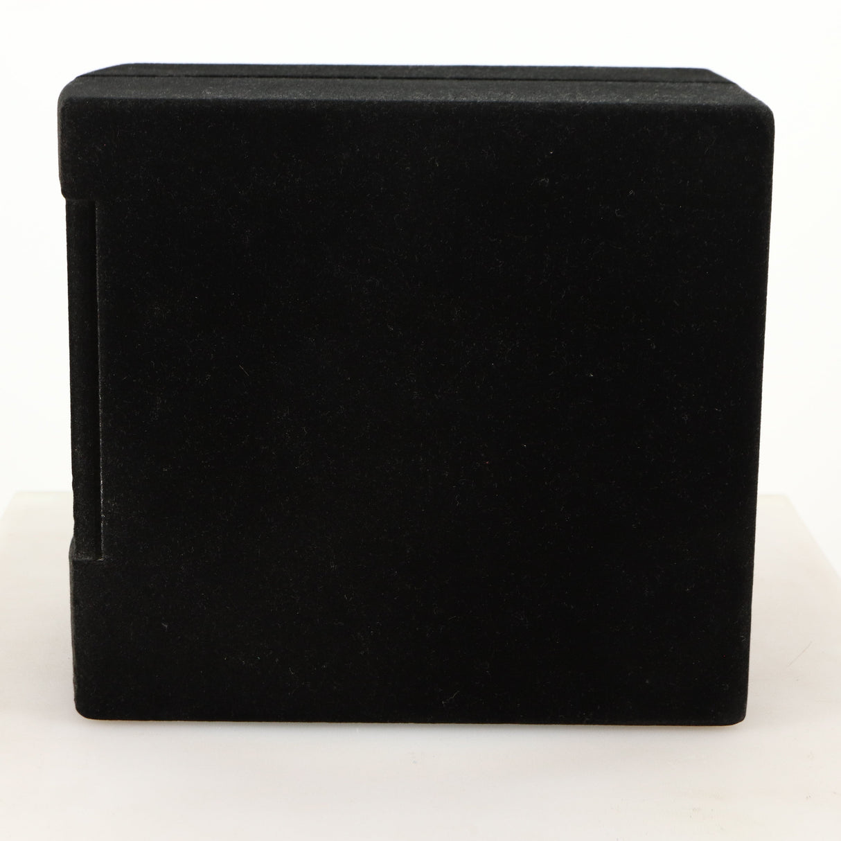 Right side view of a used Acoustic Precision Eikos FR1 Standmount Speaker in a black flock finish
