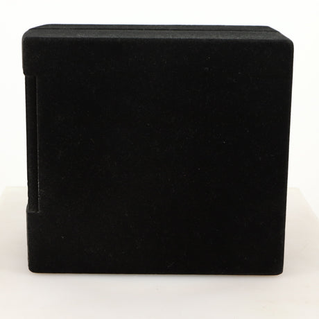 Right side view of a used Acoustic Precision Eikos FR1 Standmount Speaker in a black flock finish