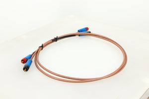 Rear right angle of used Acoustic Precision Eikos Interconnect Cable 1.0m Pair