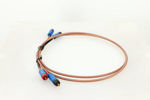 Right side view of used Acoustic Precision Eikos Interconnect Cable 1.0m Pair