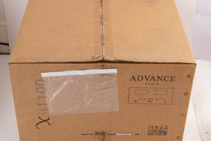 Box for a used Advanced Paris X-i1100 Integrated Amplifier in a Black finish