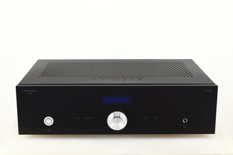 Front view of a used Advanced Paris X-i75 Integrated Amplifier in a black finish