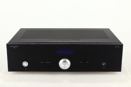 Front view of a used Advanced Paris X-i75 Integrated Amplifier in a black finish