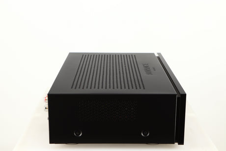 Left side view of a used Advanced Paris X-i75 Integrated Amplifier in a black finish