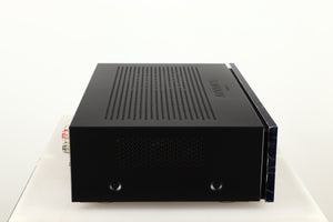 Left side view of a used Advanced Paris X-i75 Integrated Amplifier in a black finish