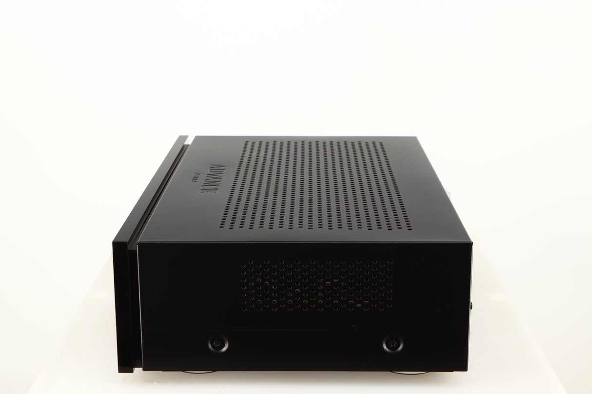 Right side view of a used Advanced Paris X-i75 Integrated Amplifier in a black finish