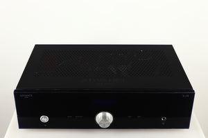 Top of a used Advanced Paris X-i75 Integrated Amplifier in a black finish
