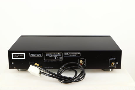 Rear view of a used AH! Njoe Tjoeb 4000 CD Player in a black finish showing Phono Outputs