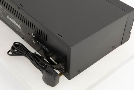 Rear right corner view of a used Aiwa AD-F460 Cassette Deck