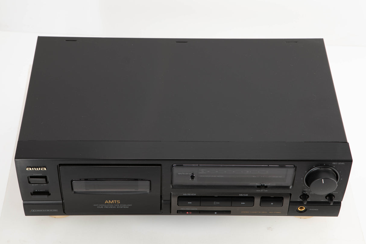 Top view of a used Aiwa AD-F460 Cassette Deck
