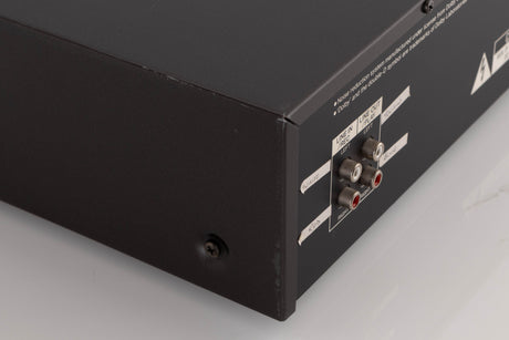 Rear right corner of a used Aiwa F250 Cassette Deck