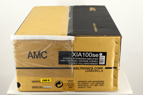 Box for an AMC XIA100se Stereo Integrated Amplifier in a black finish