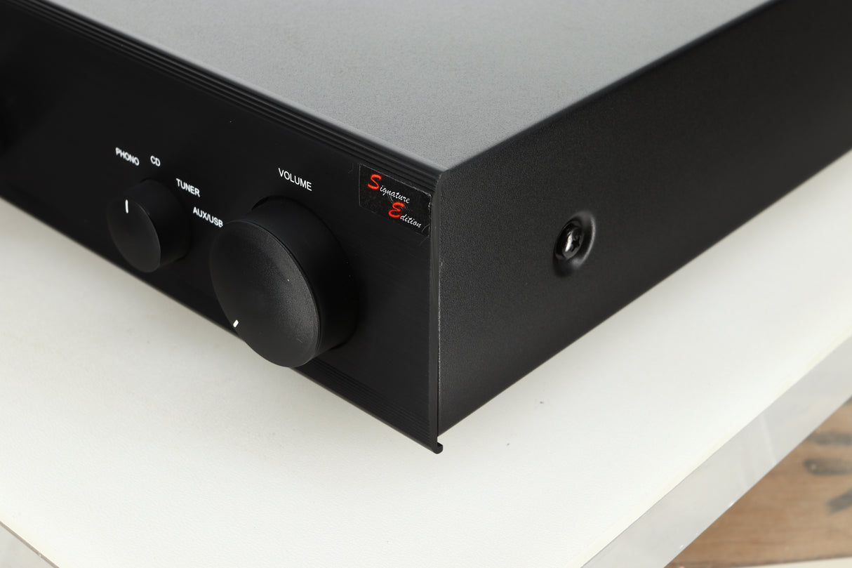 View of an Ex Demo AMC XIA50 Integrated Amplifier front right corner