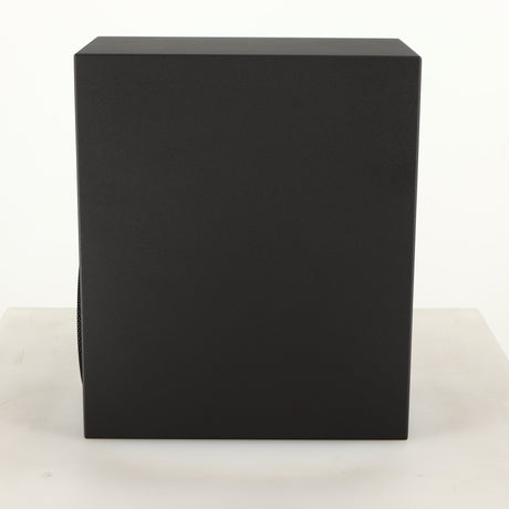 Right side view of a used Amphion Helium 410 Standmount Speaker in a black finish