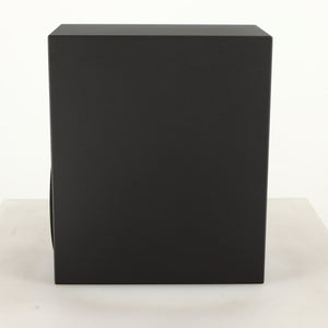 Right side view of a used Amphion Helium 410 Standmount Speaker in a black finish