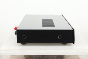 Side view of a used Arcam A19 Integrated Amplifier in Black finish